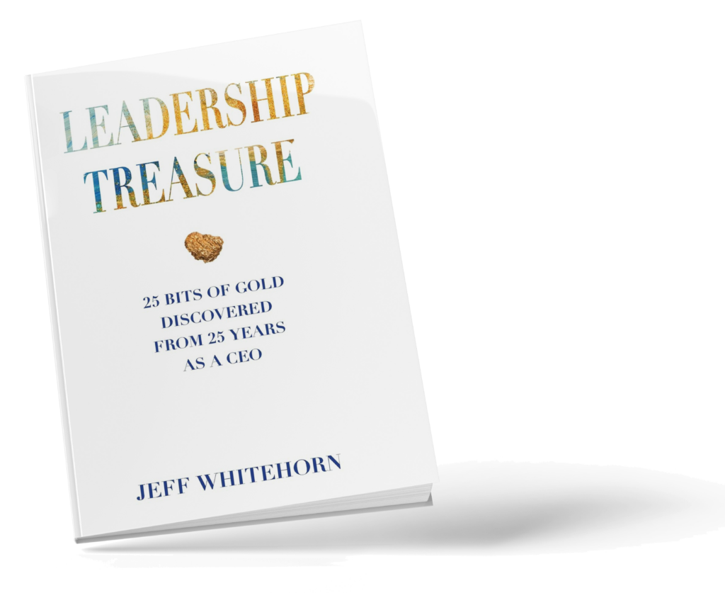 cover of leadership treasure: 25 bits of gold discovered from 25 years as a ceo